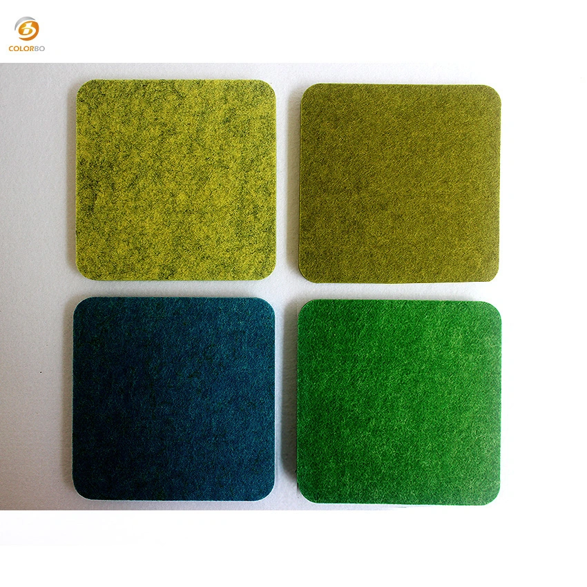 CBY16 Christmas Green High Quality Polyester Fiber Acoustic Panel