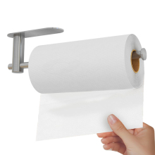 Wall-Mounted Rectangle Adhesive Kitchen Tissue Paper Roll Towel Holder