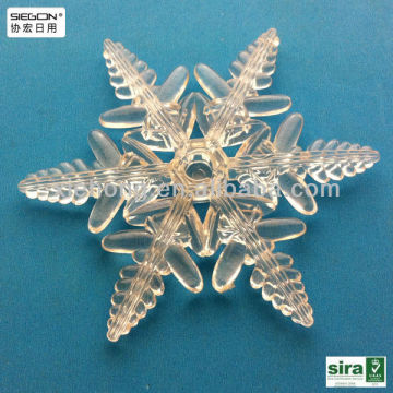 snowflake decoration, plastic snowflake