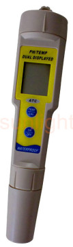 Waterproof pH and Temperature Meter, ATC, Replaceable pH Electrode, PH-035Z