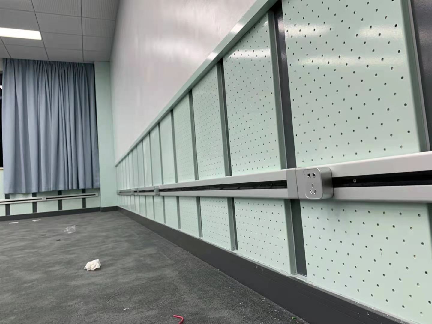 movable kitchen electrical black LED  recessed and surface track Socket with 3 gang power socket /60CM power track socket