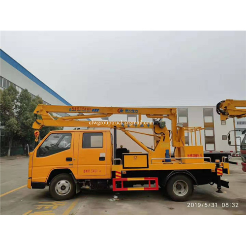 JMC double cab boom lifting truck untuk dijual