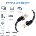 Cat7 Ethernet Cable Nylon Braided Gold Plated Plug