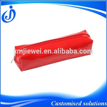 Red Vinyl Pencil Case For Girls