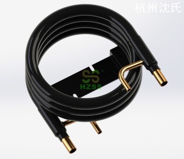 Ice machine condenser