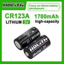 Holith cr123a Limno2 Batteries 3V 1700 Non Rechargeable high quality Smoke Detector 3 volt 1700mAh lithium Li-MnO2 Battery