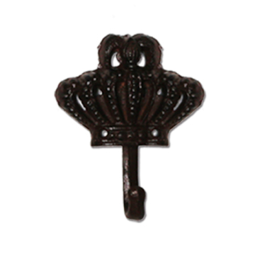 Solid crown shape of cast iron hook