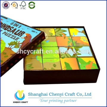 printable high quality cardboard cube puzzle