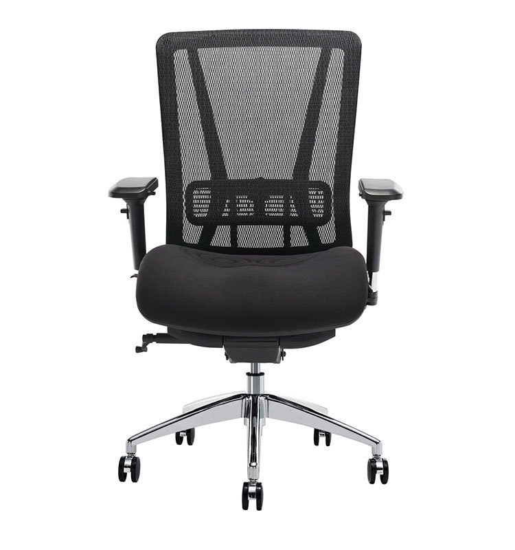 stand up aluminum web office chair mesh back and seat