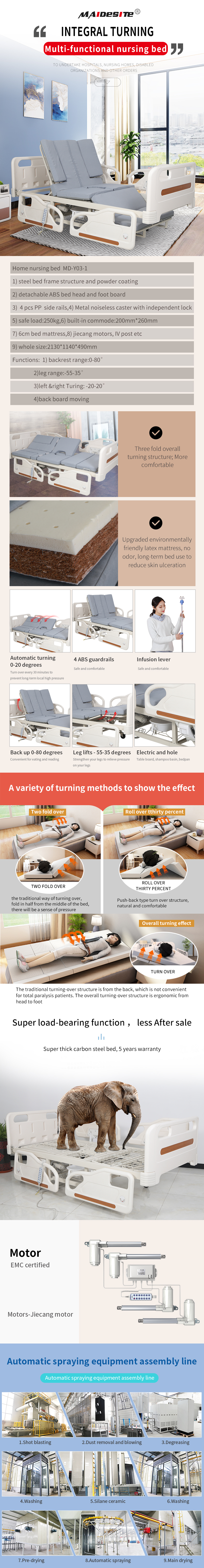 Y03 full size healthcare bed for home