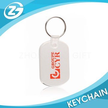 OEM Accepted Promotional Gift Clear Plastic Keychains