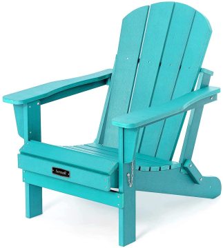 Folding Adirondack Chair - Weather Resistant Patio Chair for Outdoors