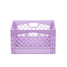 Stackable 24QT Heavy Duty Plastic Storage Milk Bottle Crate Box