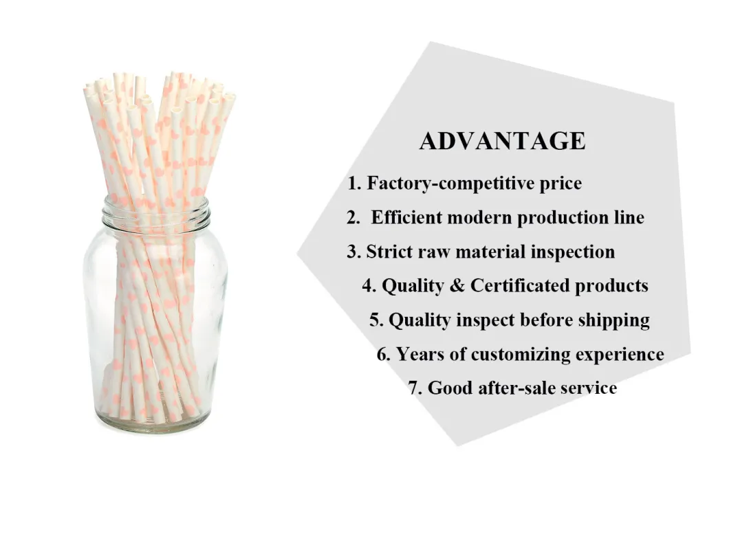 Biodegradable Eco-Friendly Beverages Paper Drinking Straw for Party