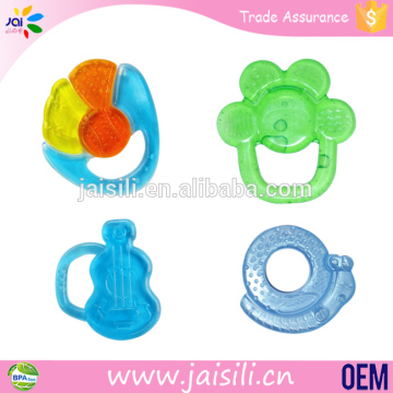 2015 wholesale colorful teething gel baby teether toy