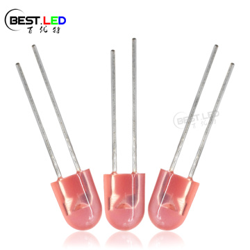 Ultra bright 5mm Red Oval LED without Stopper