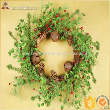 Decorative christmas wreath, wreath hanger, door wreath, wholesale christmas wreath decorations