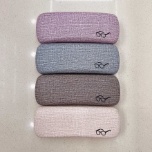 Custom Logo Reading Glasses Case: PU Leather and Metal Eyeglasses Box