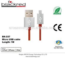 Blackred brand 2015 new design moblie usb cable, colorful flex usb cable , mirco usb cable, High Speed Micro USB Data 1A Cable