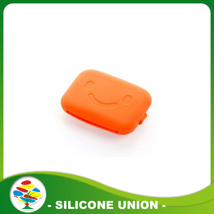 orange silicone zero wallet