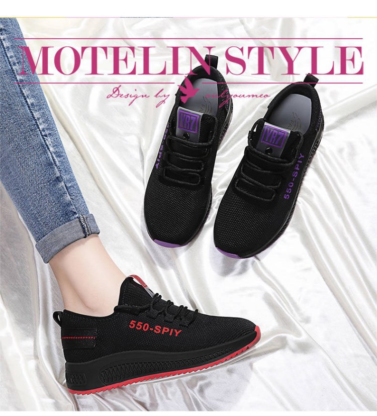 New Products to Sell Latest Flat Shoes for Women Cheap Price Light Sport Shoes