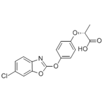 Ácido propanóico, 2- [4 - [(6-cloro-2-benzoxazolil) oxi] fenoxi] -, (57251785,2R) - CAS 113158-40-0