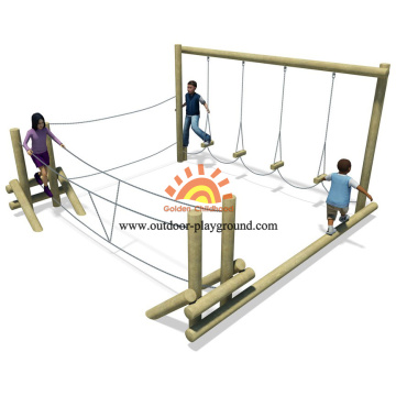 Wooden Balance Park Playground Equipment Play Set