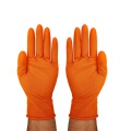 CE guanti di nitrile arancioni senza polvere di buona qualità