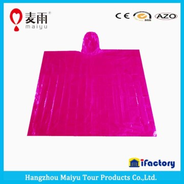 Maiyu disposable peva poncho for adult asian hot