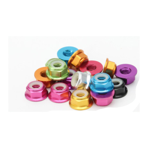 Multi-warna Aluminium Alloy Flange Lock Nut