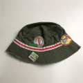 Boys Vintage dicuci Kapas Bucket Hat