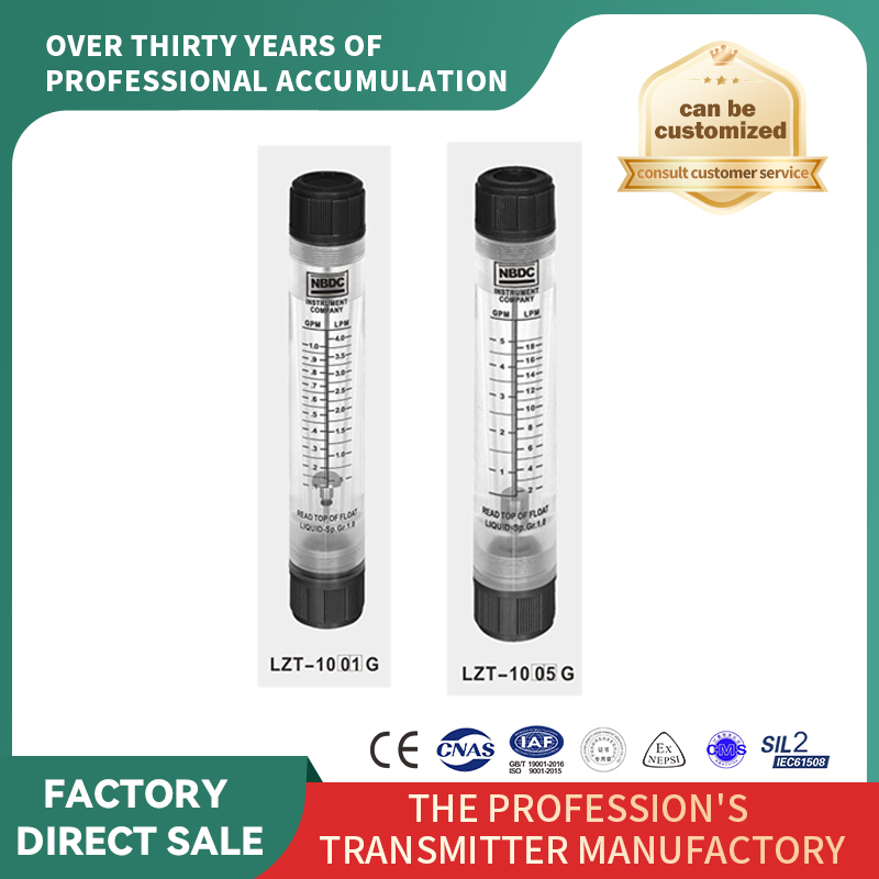 Debitmetru cu tub acrilic cu rotametru de tip conductă