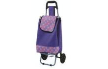 Purple lightweight wheeled shopping bags with baby chair ,