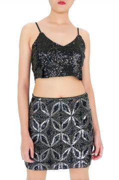 shining casual Sequin Skirts