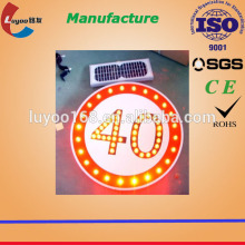 solar traffic stop sign