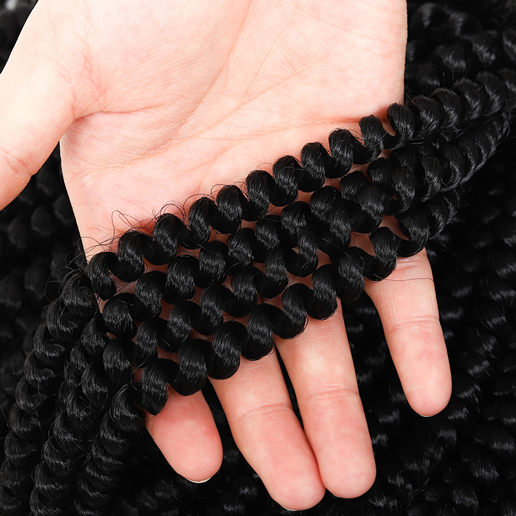 Long spring twist wholesale Beyond beauty spring braids ombre curly pre twisted colored fluffed Spring Twist Hair