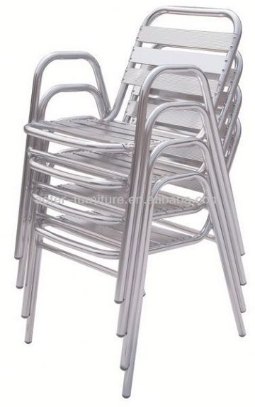 Aluminum garden event rental stacking banquet chair