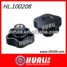 M12 Female Thread 63mm Dia Plasitc Star Head Screw Knobs