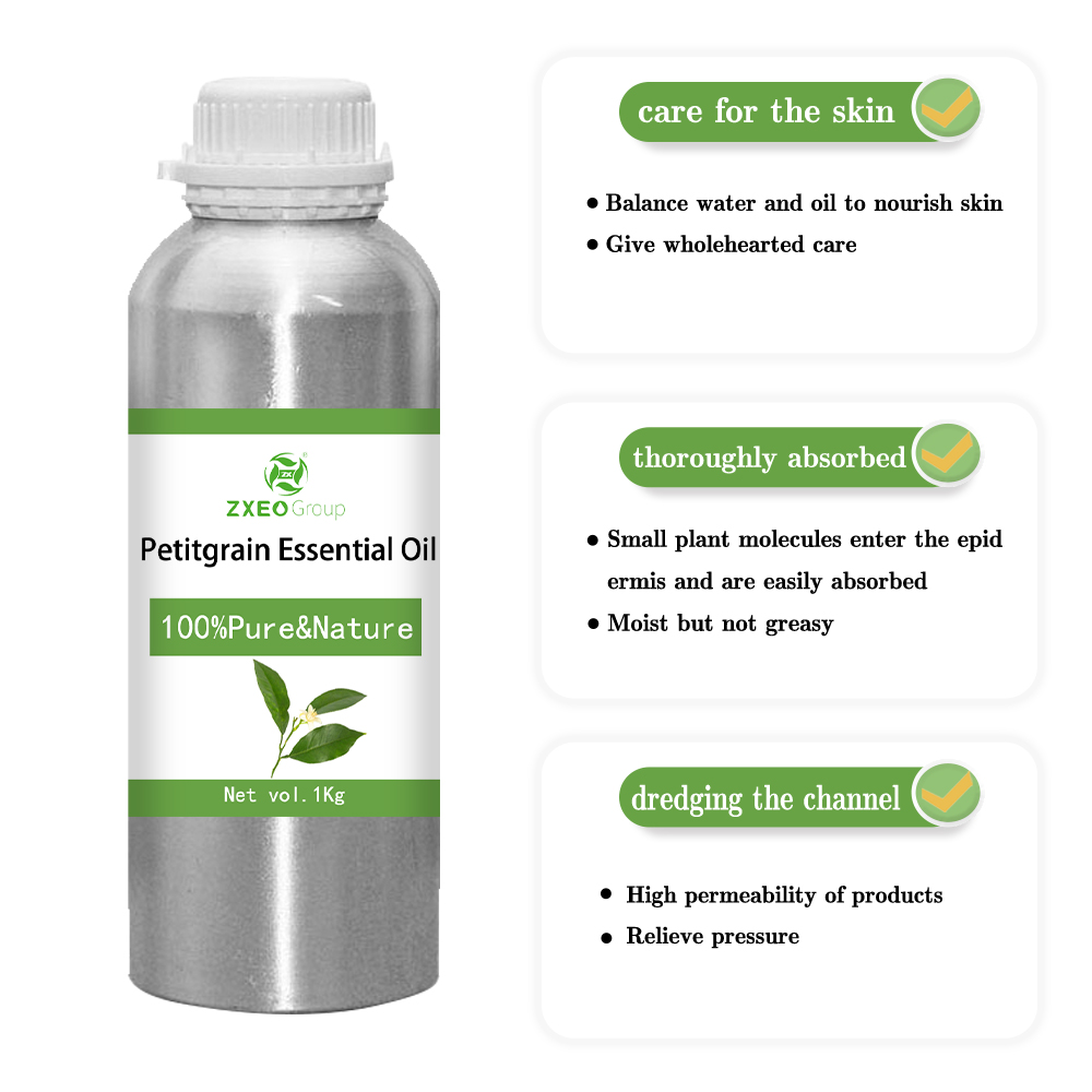 ออร์แกนิกบริสุทธิ์ Ptitgrain น้ำมันหอมระเหยคุณภาพสูง distill aromathyerpy ขายส่งจำนวนมาก 100% น้ำมันธรรมชาติ ptitgrain บริสุทธิ์ 100%