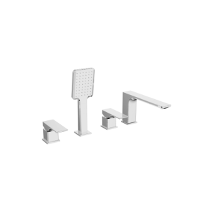 Chrome-plated standard bathtub faucet