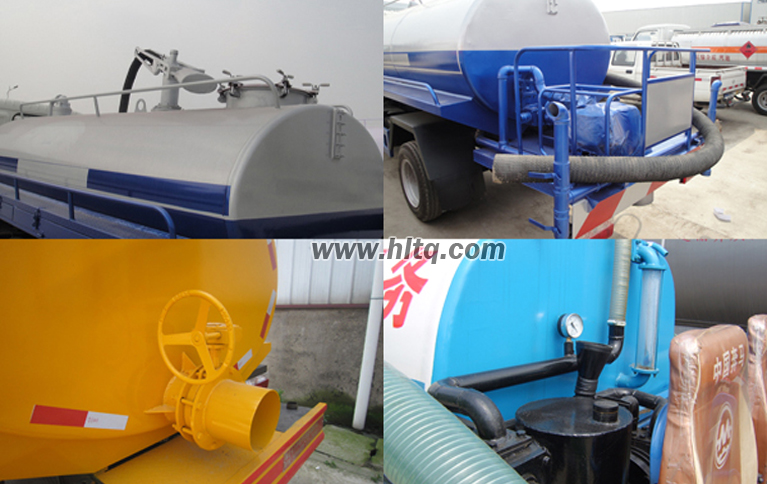 Fecal tank suction truck