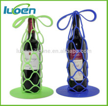 Creative Multi purposes silicone wine bottle baskets,Wine bottle holders