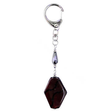 Natural Gemstone Agate Keychain