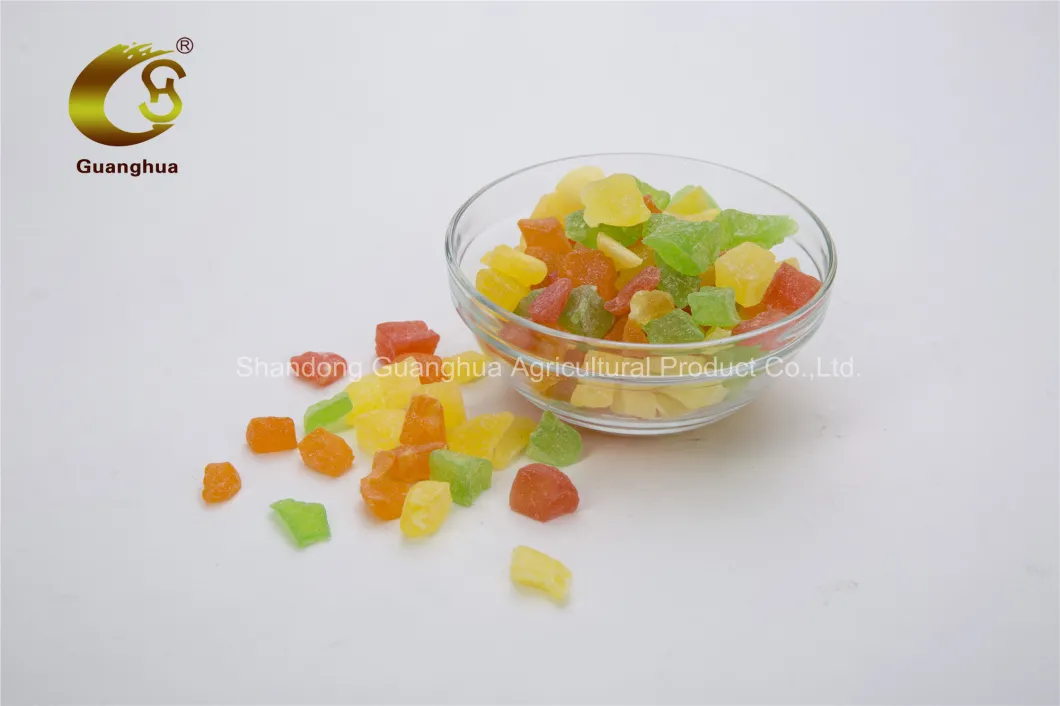Best Selling Natural Taste Papaya Dices Colored Dices