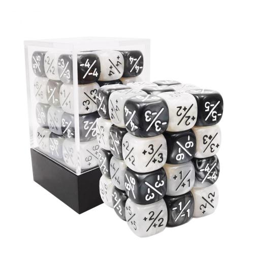 Découtres de dés positifs et négatifs Ensemble, petits dés à fidélisation en dés qui est compatible avec MTG, CCG, jeux de cartes 16 mm et 12 mm pour le choix