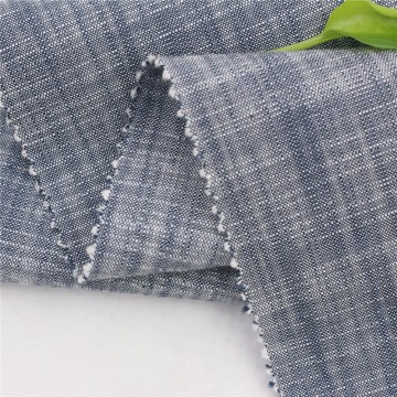 100% Cotton Yarn Dyed Chambray Slub Woven Fabric