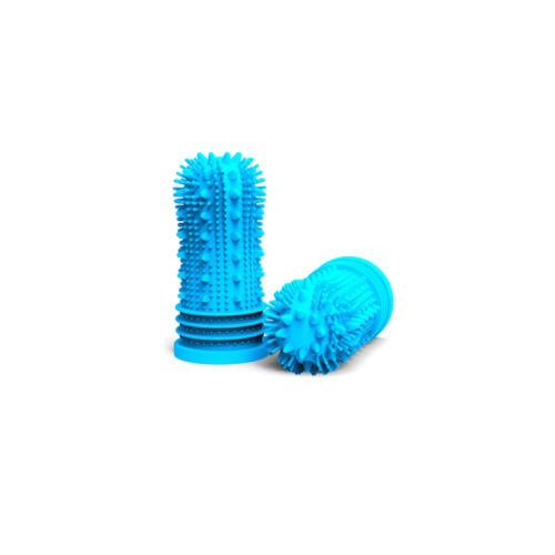 Silicone Dog Pet Finger Sikat Gigi Full Surround Bristles