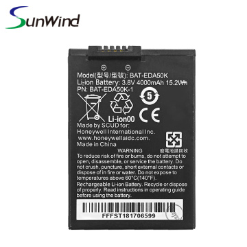 Honeywell BAT-EDA50K-1 50129589-001 batería del escáner de código de barras