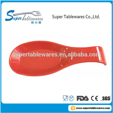 melamine red solid color spoon and fork holder