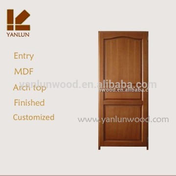 simple design arch top MDF engineered wood main door models